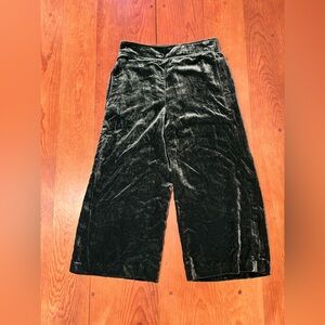 Madewell Green Velvet Huston Pants Size Medium Comfortable Wide Leg Lagenlook